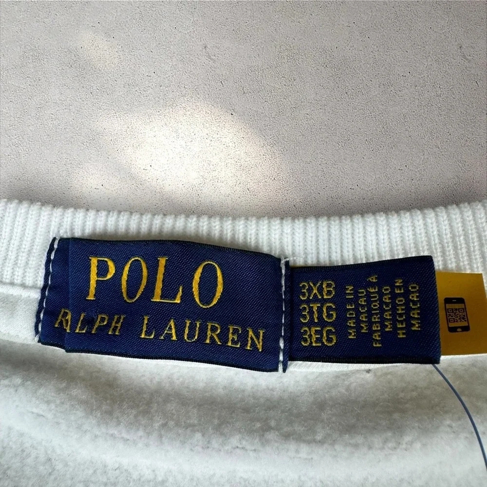 Polo Ralph Lauren Crewneck Polo‎ Bear Preppy Bear Sweatshirt Sweater Sz 3XB NWT